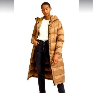Everlane Re:Down Sleeping Bag Puffer in Ochre - L